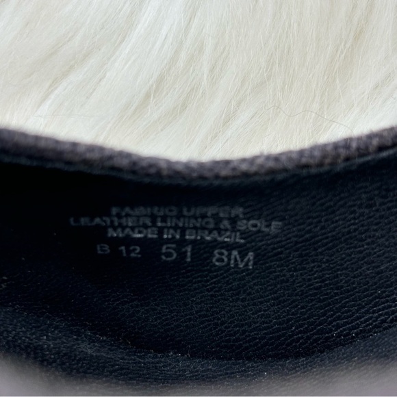 TORY BURCH JOELLE BLUE STRIPE WOOD PLATFORMS PUMPS - Picture 9 of 14